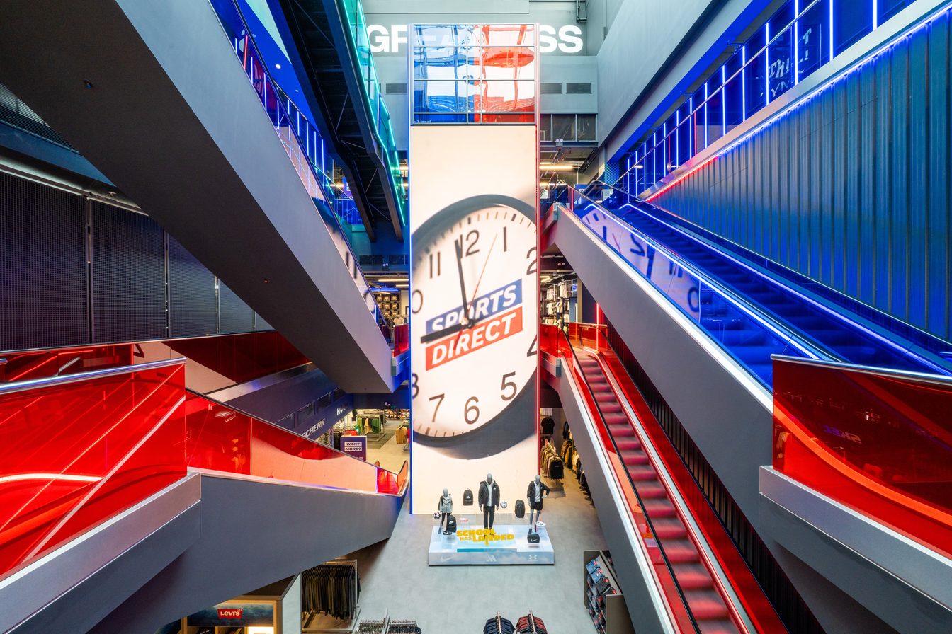 Dublin central atrium and escalators