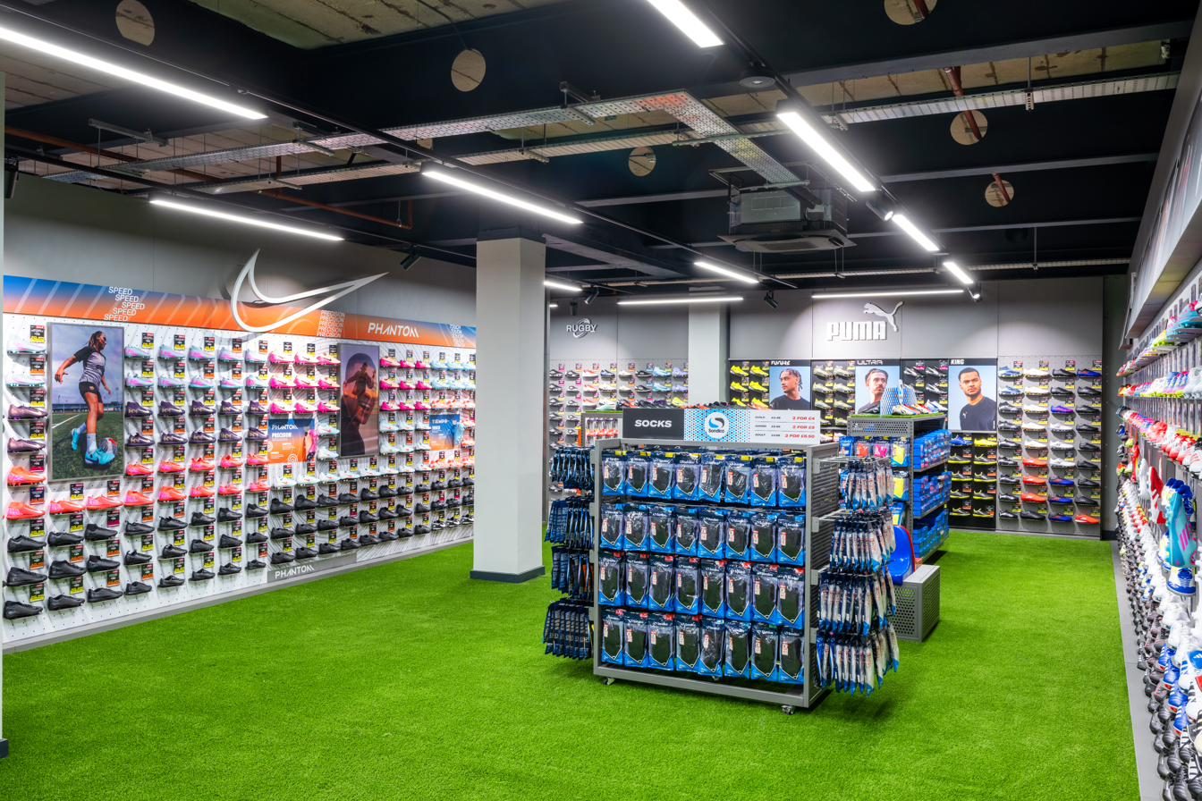 Luton football boot wall